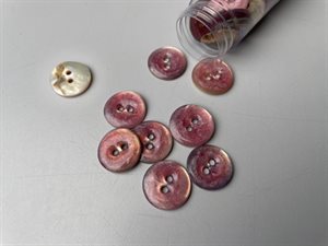 Perlemor knap - sukkersød, 15 mm